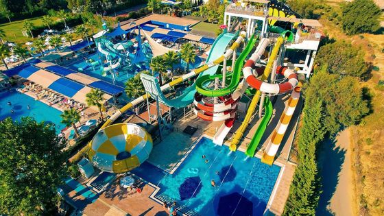 Un buon prezzo. Bambini Parco di divertimenti Giochi d'acqua Passeggiate Piscina Fibra di vetro Slide Set in linea