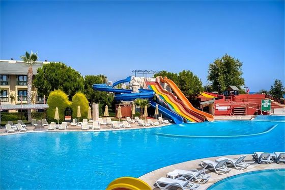 Parco di divertimenti per bambini attrezzature piscina scivolo in fibra di vetro
