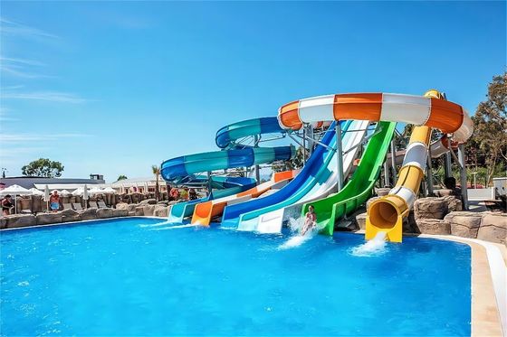Parco di divertimenti commerciale all'aperto Carnevale Ride Slide acquatici in fibra di vetro