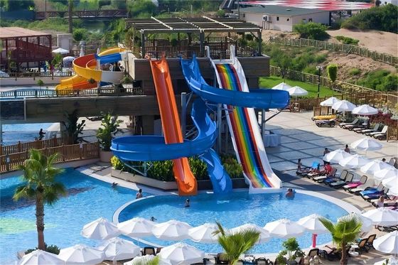 OEM Outdoor Commercial Amusement Park Carnevale Ride Fibra di vetro scivoli acquatici