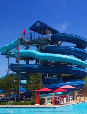 Parco acquatico giochi d'acqua estivi scivolo in fibra di vetro set per bambini