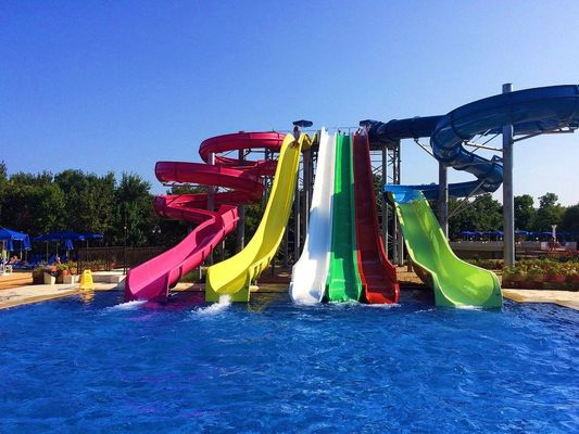 Bambini Piscina Passeggiate attrezzature per giochi d'acqua scivolo in fibra di vetro