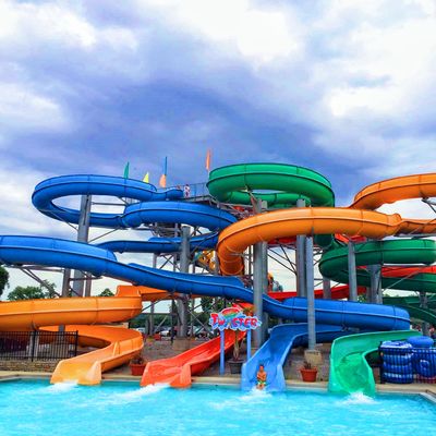 Un buon prezzo. Piscine esterne giochi d'acqua giostre forniture scivoli in fibra di vetro in linea