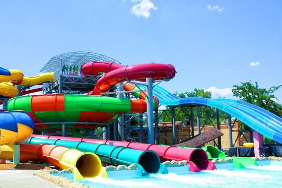 Un buon prezzo. Bambini Parco di divertimenti all'aperto Bambini Parco giochi d'acqua Gioco Fibra di vetro Slide Group in linea