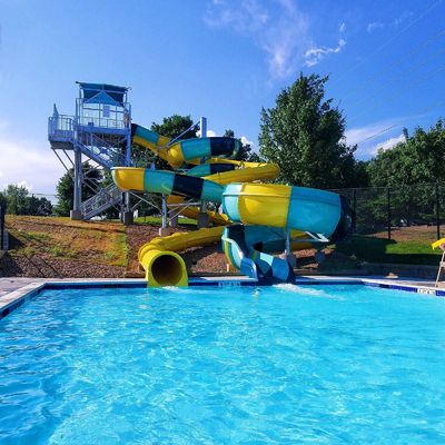 Giochi d'acqua Piscina Fibra di vetro Dispositivi di scivolo per bambini