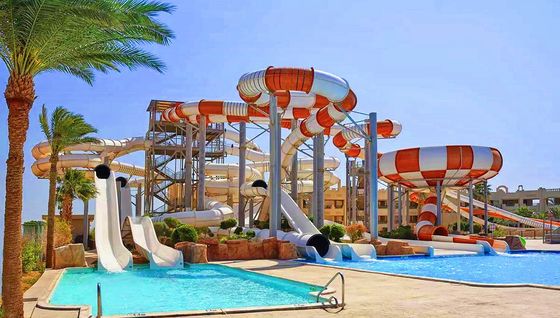 Parco acquatico esterno Piscina scivolo in fibra di vetro