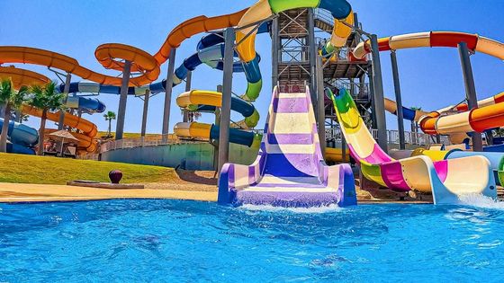 Parco di divertimenti per bambini all'aria aperta piscina scivolo in fibra di vetro