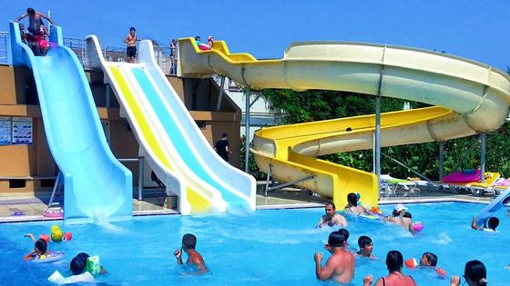Accessori piscina giochi d'acqua bambini tubo di fibra di vetro scivolo d'acqua a spirale