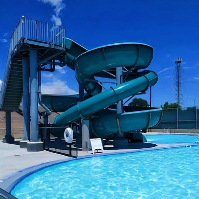 Parco Acquatico Piscina in fibra di vetro Giocattoli per bambini Gioco scivolo in fibra di vetro