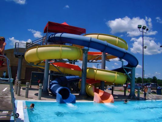 Parco acquatico per bambini Parco giochi acquatici attrezzature per giochi estivi scivolo acquatico
