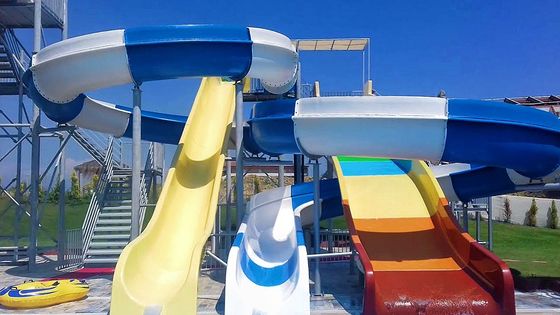 Un buon prezzo. Gioco all' aperto Parco acquatico attrezzature area giochi grande scivolo in fibra di vetro per bambini in linea