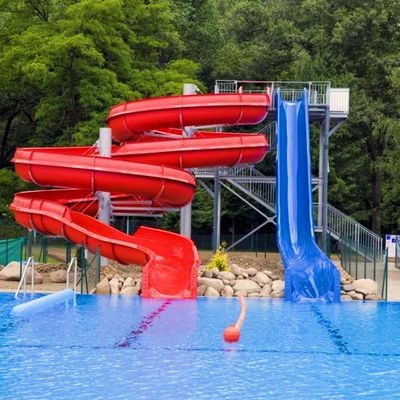Un buon prezzo. Casa d'acqua Parco acquatico in fibra di vetro Grande scivolo in piscina in linea