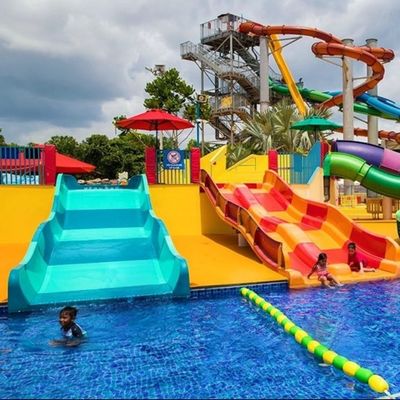 Per bambini piscina giochi acquatici attrezzature scivolo in fibra di vetro per bambini
