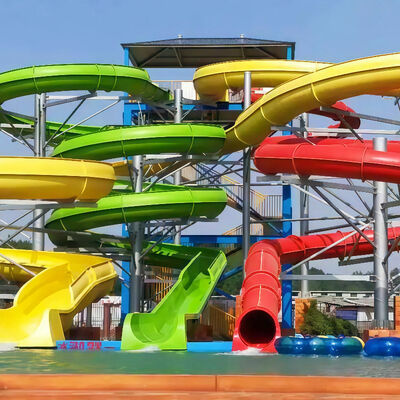 Un buon prezzo. Customized Aqua Park Inground Pool Slide Fiberglass Swimming Pool Water Slide Amusement Park Equipment Adult Children Games Over 10+ Years Service Life in linea