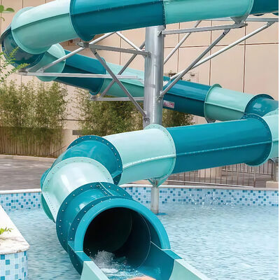 qualità Scivolo in fibra di vetro a spirale chiusa Combos multi-colori per adolescenti Bambini personalizzare il design per le piscine Fabbrica