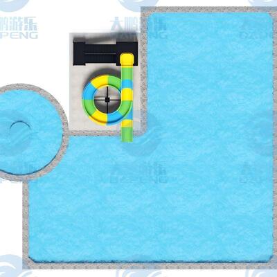 qualità Slide acquatico commerciale in fibra di vetro Parco giochi esterno in fibra di vetro in acciaio galvanizzato resistente Fabbrica