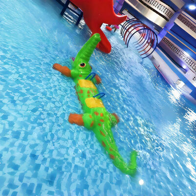 qualità Giocattoli acquatici Crocodile Commercial Splash Pad Attrezzature per parchi acquatici per bambini Slide con certificato Ce Fabbrica