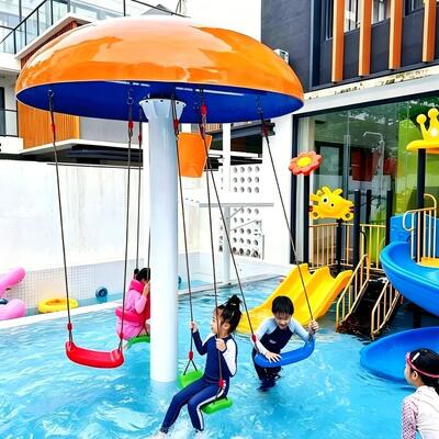 Un buon prezzo. Paraspruzzi per funghi in acciaio galvanizzato in fibra di vetro per attrezzature interattive per giochi in acqua per piscina per bambini commerciale del parco acquatico in linea