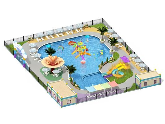 2000 metri quadrati scivolo d'acqua parco acquatico in vendita produttore di parchi divertimenti con design personalizzato