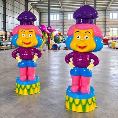 qualità Attrezzature per giochi d'acqua in fibra di vetro con animali spray, caratteristiche personalizzate a colori per splash pad Fabbrica