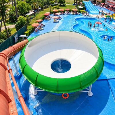 qualità Space Bowl Water Slide Colorato su misura per adulti Piscina Parchi acquatici Fabbrica