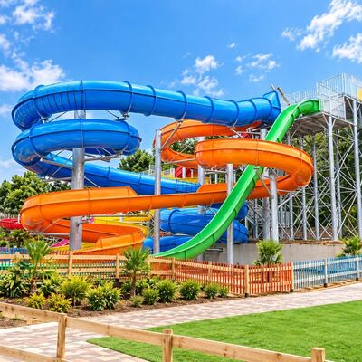 Un buon prezzo. Scivolo Acquatico Combinazione Fibra di vetro Aperto Chiuso Multi Ride Per Parchi Acquatici Resort Hotel Uso online