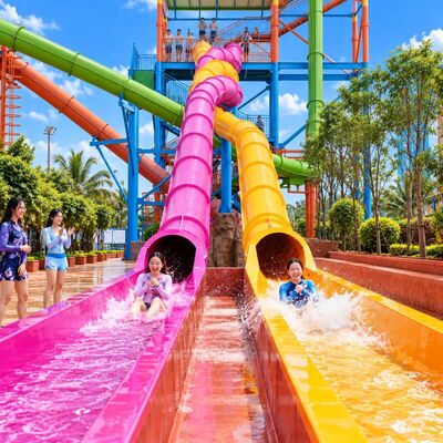 qualità Vendita Calda Scivolo d'Acqua a Spirale in Fibra di Vetro per Parco Acquatico Piscina per Adulti Fabbrica