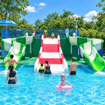 qualità Slide idraulico multi-lane per famiglie in fibra di vetro per bambini e adulti 6-10 mm di spessore Fabbrica