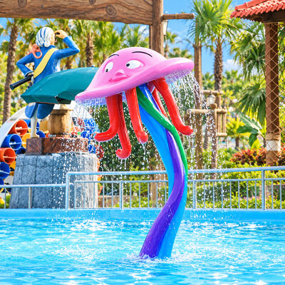 Un buon prezzo. Colorato Medusa Splash Pad attrezzature per parco acquatico con spray d'acqua per aree giochi per bambini online