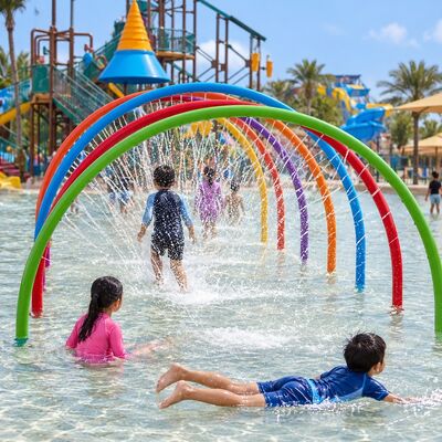 Un buon prezzo. Acciaio Galvanizzato Rainbow Water Loops Spray Acqua Per Splash Pad Interattivo Gioca online