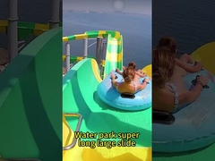 Disegno piscina commerciale all'aperto, divertimento scivolo d'acqua set