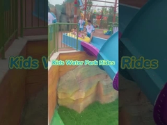 Piccolo scivolo d'acqua Boomerang Bambini scivolo di piscina in fibra di vetro, scivolo d'acqua in fibra di vetro per bambini